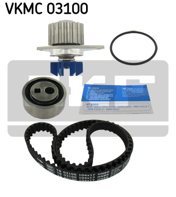 Vodné čerpadlo + sada ozubeného remeňa SKF (VKMC 03100)